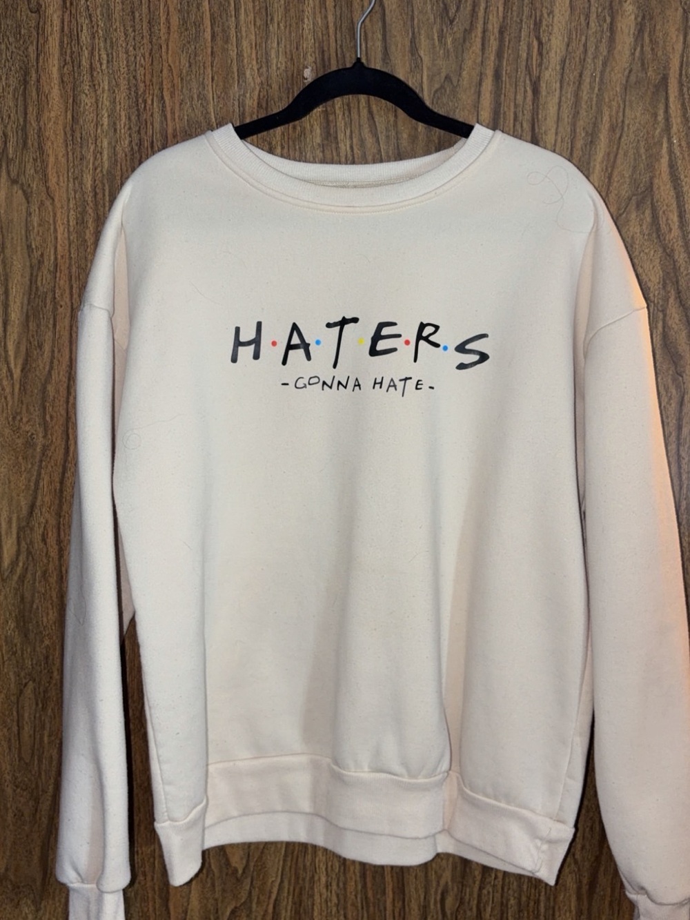 HATERS "Gonna Hate" Cream Graphic Sweatshirt